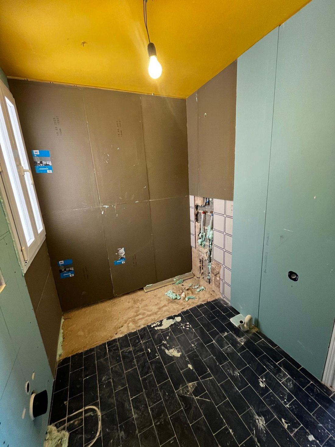 Baño en obra en Arenal d'en Castell
