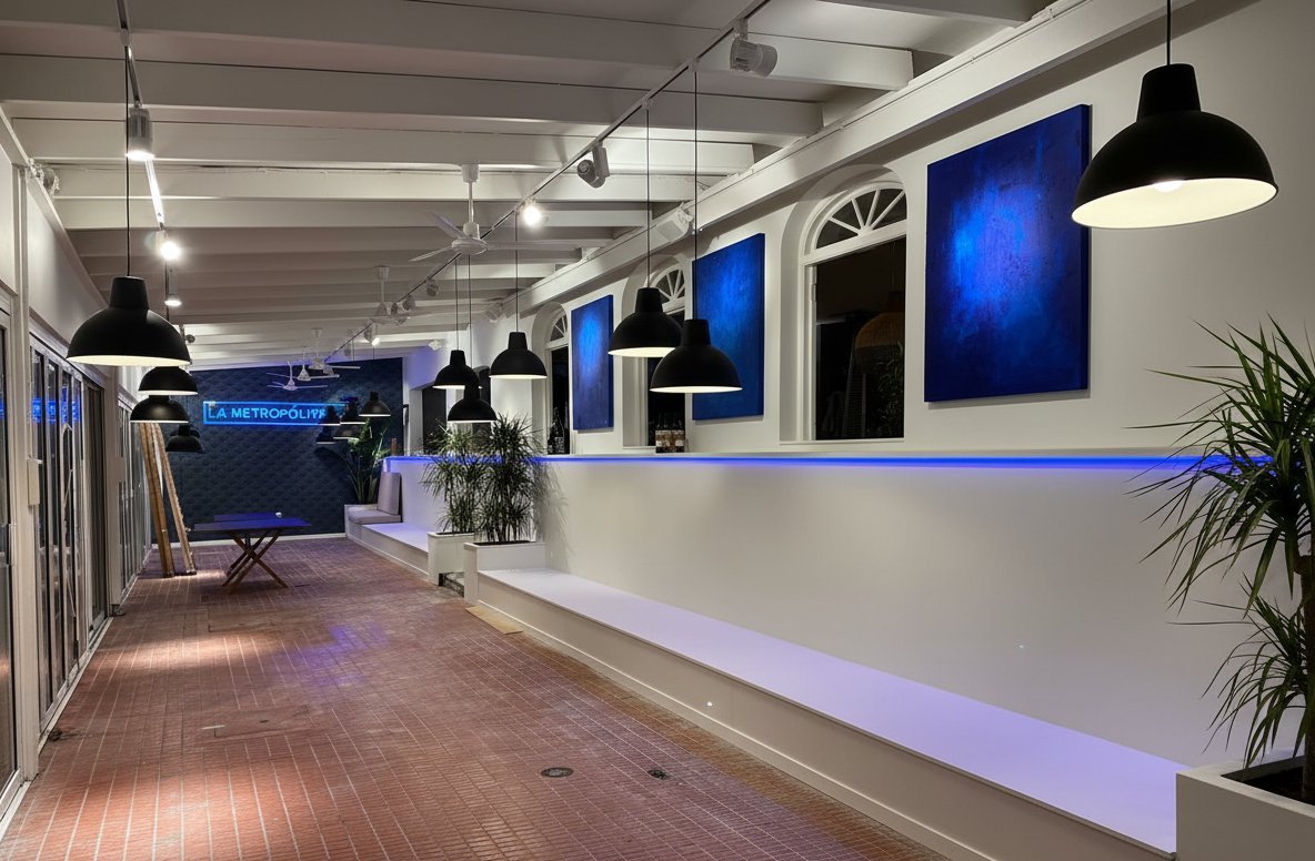 Terraza reformada del Restaurante Puerto de Maó